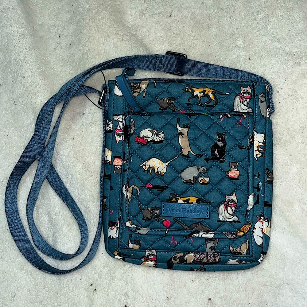 Vera Bradley Crossbody | Cats Meow Pattern | RFID